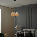 Luxuoso lustre led redondo de cristal K9 de 3000k